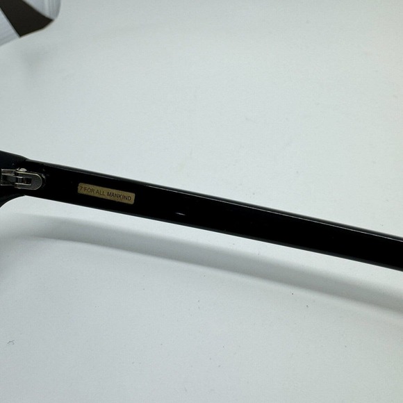 7 For All Mankind Model 7906 50-19-140 Eyeglasses Frame Black Round H9703 - Picture 7 of 8